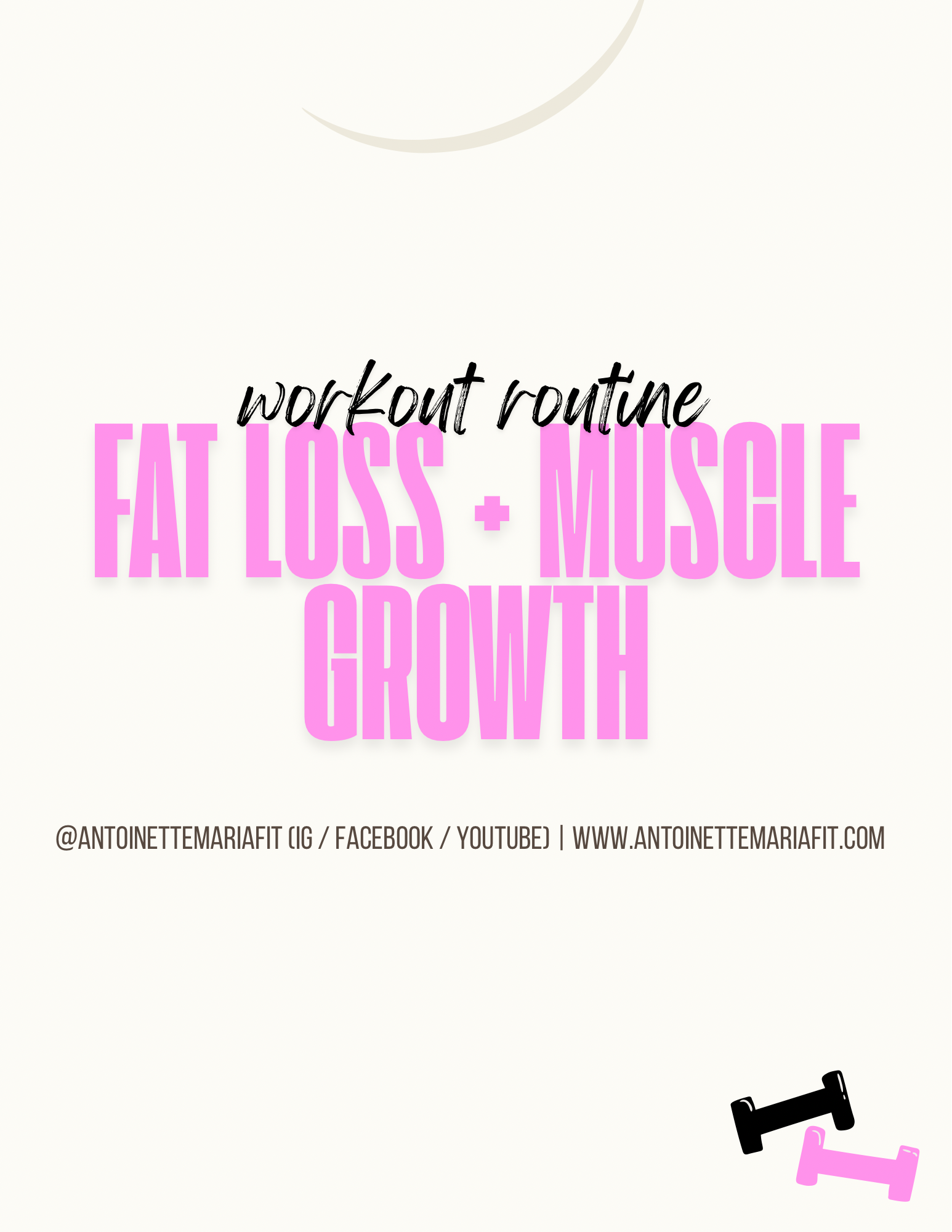 FREE FAT LOSS & MUSCLE GROWTH WORKOUT GUIDE